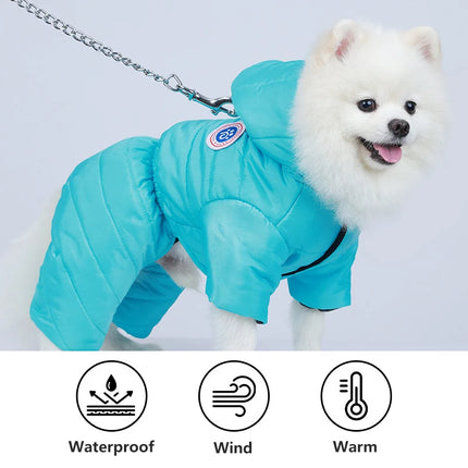 Combinaison d'hiver chaude et imperméable pour chien