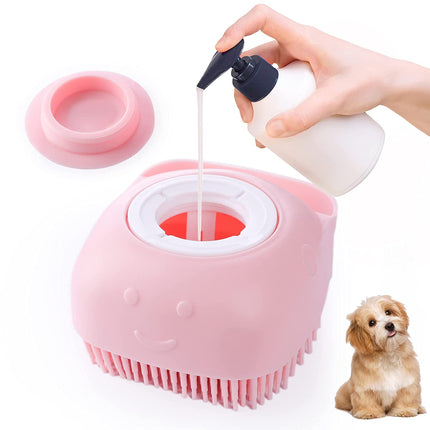 Brosse de bain en silicone pour chien