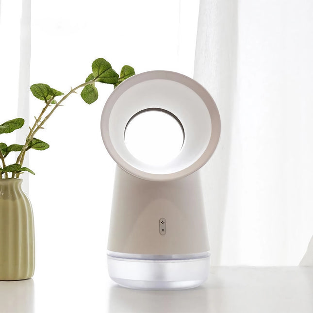 Ventilateur humidificateur USB sans pales avec veilleuse LED