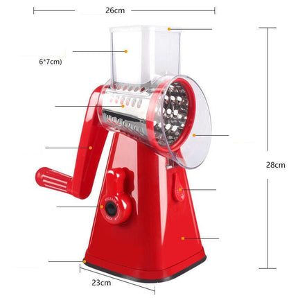 Multi-functional Vegetable Cutter Hand Drum Vegetable Cutter Slicer - Wnkrs