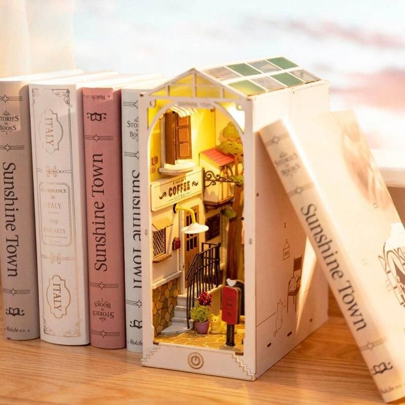 DIY Wooden Miniature Book Nook Kit