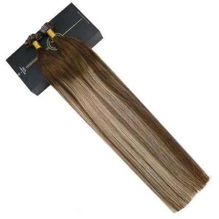 Extensiones de cabello humano con punta plana