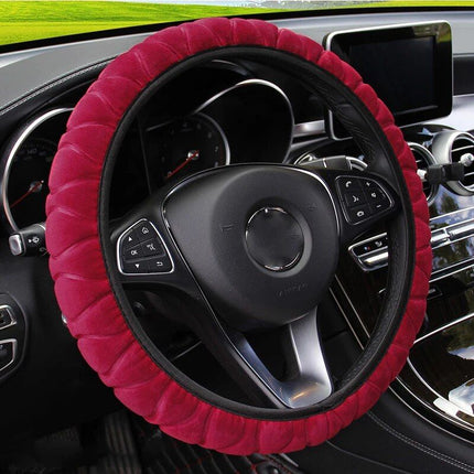 Soft Winter Warm Plush Car Steering Wheel Cover - Wnkrs