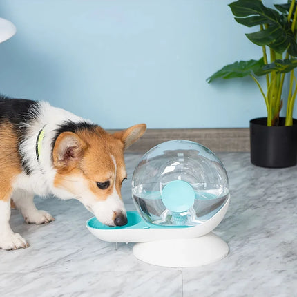 Fuente de agua automática para mascotas con forma de caracol de 2,8 l para gatos y perros