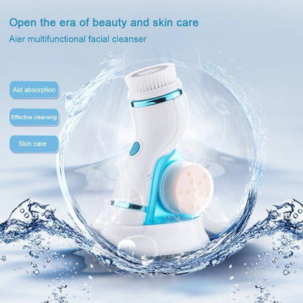 4-in-1 Electric Face Cleanser & Roller Massager: Ultimate Skin Care Tool - Wnkrs