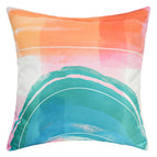 4pcs 18x18in / Orange, pink, and teal