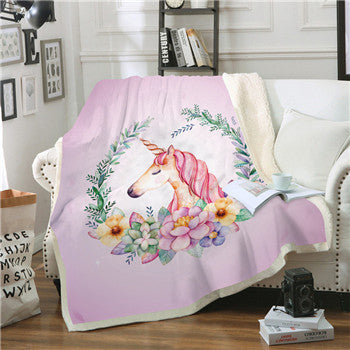 Square Blanket Thick Plush Digital Printing - Wnkrs