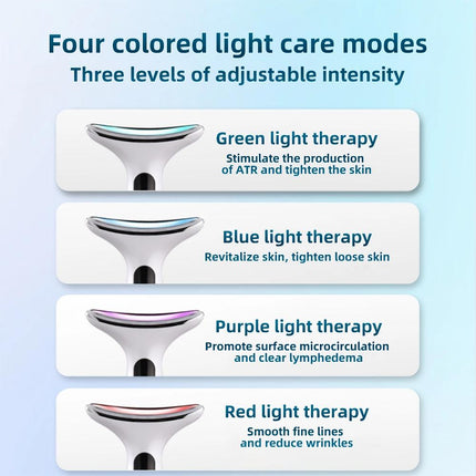 Dispositivo de lifting facial y de cuello con terapia LED