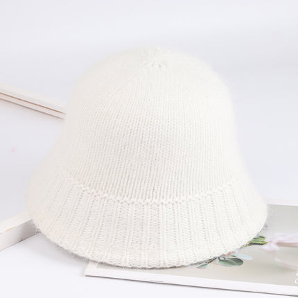 Elegante gorro de pescador de lana de 7 colores para mujer: cómodo gorro de pesca