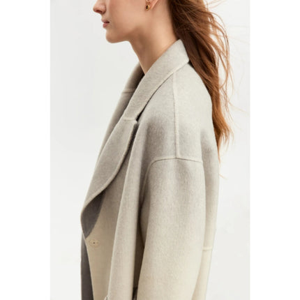 Manteau en laine dégradé élégant pour femme