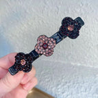 Hair Clips / Black Rose