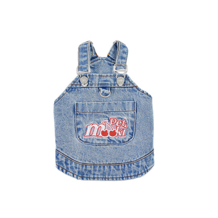 Gilet en jean et coton pour chien