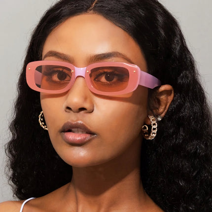 Candy Color Rectangle Sunglasses