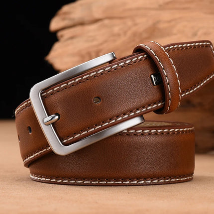 Ceinture vintage en cuir véritable