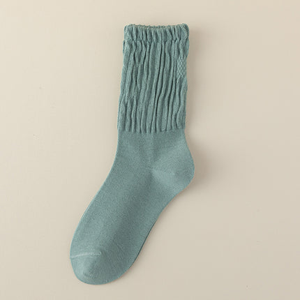 Chaussettes mi-hautes en coton pour femmes pour le printemps et l'automne