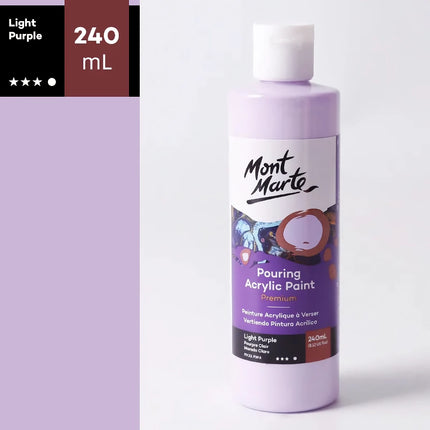 Pintura acrílica fluida de alto brillo de 240 ml: pigmento artístico resistente al agua y al sol