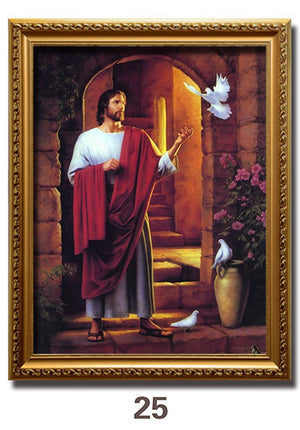 Jesus Portrait Immanuel Lord Christian Decorative Painting - Wnkrs