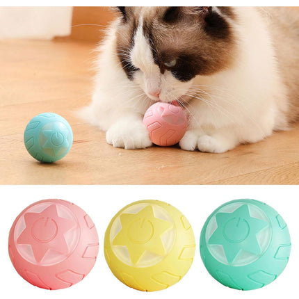 Juguete interactivo con forma de bola rodante para gatos y cachorros