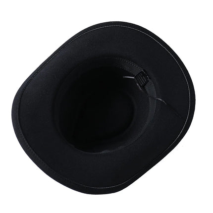 Sombrero fedora de vaquero unisex engrosado: accesorio elegante para otoño e invierno