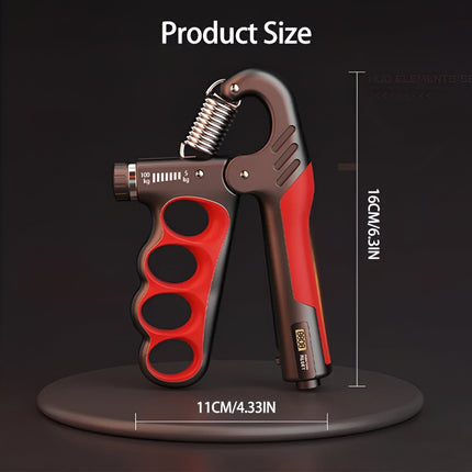 Appareil de musculation des mains réglable avec résistance de 5 à 100 kg et compteur LCD