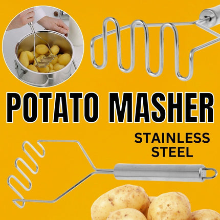 Stainless Steel Handle Potato Masher & Ricer Mash Potatoes Vegetables Tool - Wnkrs