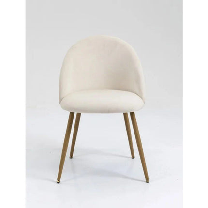 Modern Cream Velvet Accent Chair - Wnkrs