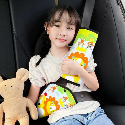 Kid's Comfort Car Seatbelt Protector with Cartoon Design - Wnkrs