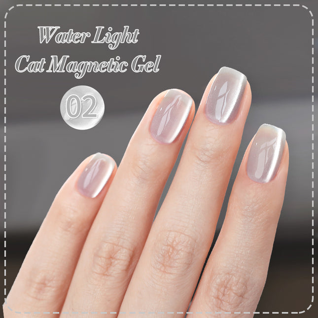 Vernis à ongles en gel magnétique chat en perles de verre scintillantes