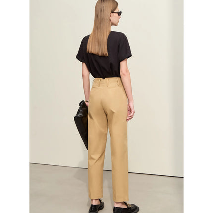 Pantalon sarouel minimaliste pour femme - Basique décontracté et confortable à la cheville