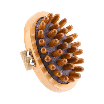 Brosse corporelle anti-cellulite en bois avec coussin d'air