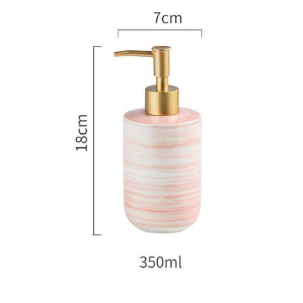 Luxury Nordic-Style Ceramic Soap Dispenser Set