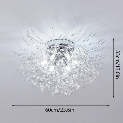 Elegant Gold/Silver Crystal LED Ceiling Light - Wnkrs