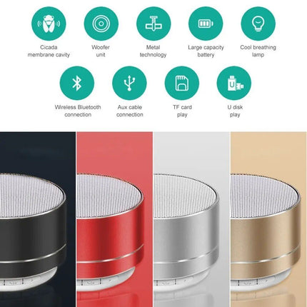 Compact Wireless Bluetooth Speaker with Subwoofer Sound & USB Power - Wnkrs