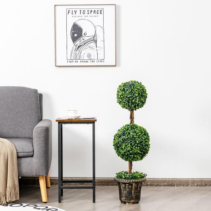 Elegant 36" Double Ball Topiary Artificial Tree for Indoor & Outdoor Decor
