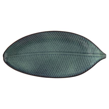 Japanese Fish Creative Leaf Dinner Household Kiln Changed Ceramic Dinner Plate - Wnkrs