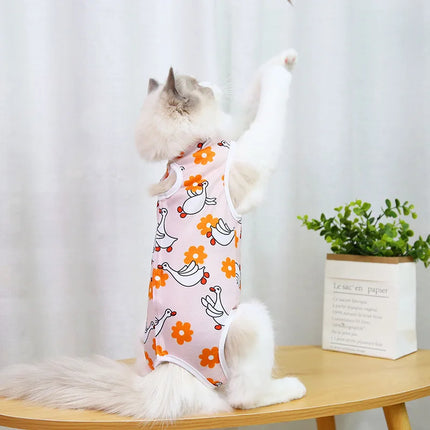 Gilet de sevrage élastique et respirant pour chat