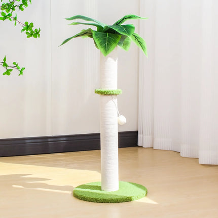 Arbre à chat interactif avec boules suspendues - Jouet pour chat en sisal