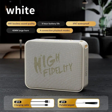 Portable Waterproof Bluetooth Speaker with Enhanced Bass - Wnkrs