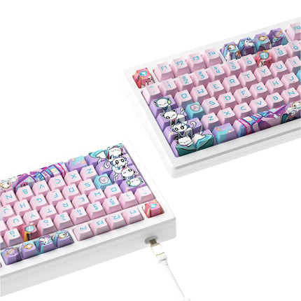 Teclado mecánico inalámbrico para juegos con disparador rápido y montaje con junta RGB