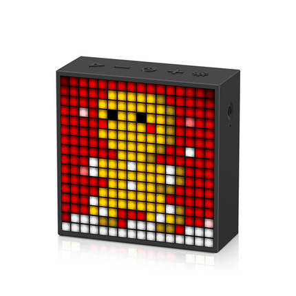 Altavoz portátil Bluetooth con reloj despertador y pantalla LED programable