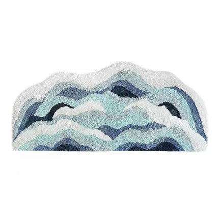 Tapis antidérapant pour chambre d'enfant Blue Waves