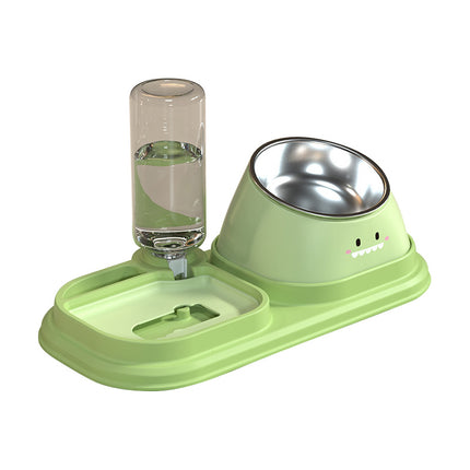 Distributeur d'eau automatique 2 en 1 pour animaux de compagnie et bol pour chat Slow Food