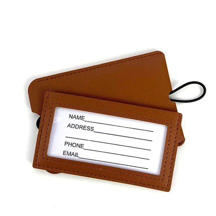 Premium PU Leather Luggage Tags