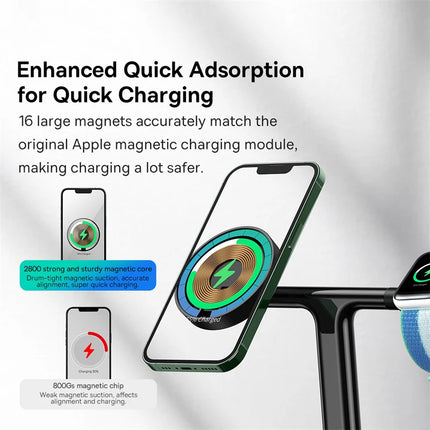 3-in-1 Magnetic Wireless Charger Stan