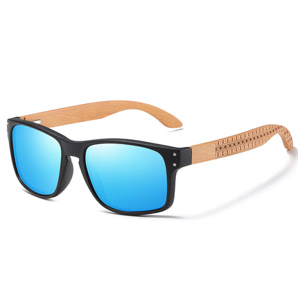 Gafas de sol polarizadas de piloto hechas a mano en madera de haya