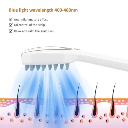 Electric Phototherapy Scalp Massager: Hair Loss Prevention & Blood Circulation Boost - Wnkrs