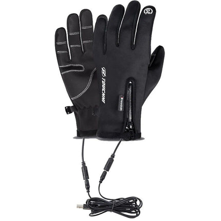 Touch Screen USB Heated Gloves for Winter Sports and Outdoor Activities - Wnkrs