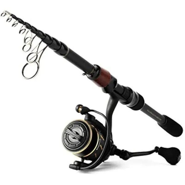 Premium Carbon Fiber Telescopic Fishing Rod & Reel Combo - Wnkrs