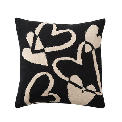 Cute Black And White Nordic Style Living Room Sofa Pillow Cushion With Core - Wnkrs