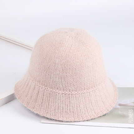 Elegante gorro de pescador de lana de 7 colores para mujer: cómodo gorro de pesca